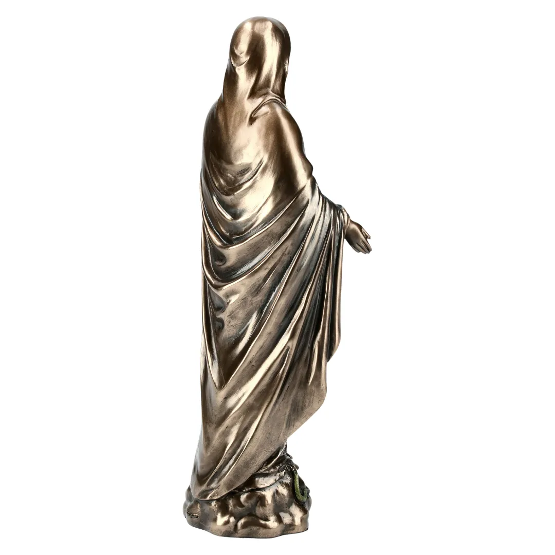 Estátua da Virgem Maria decorativa para altar ou espaço de oração