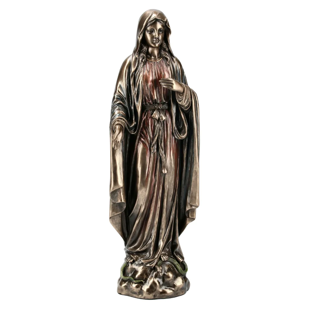 Estátua da Virgem Maria para decoração religiosa em casa ou capela