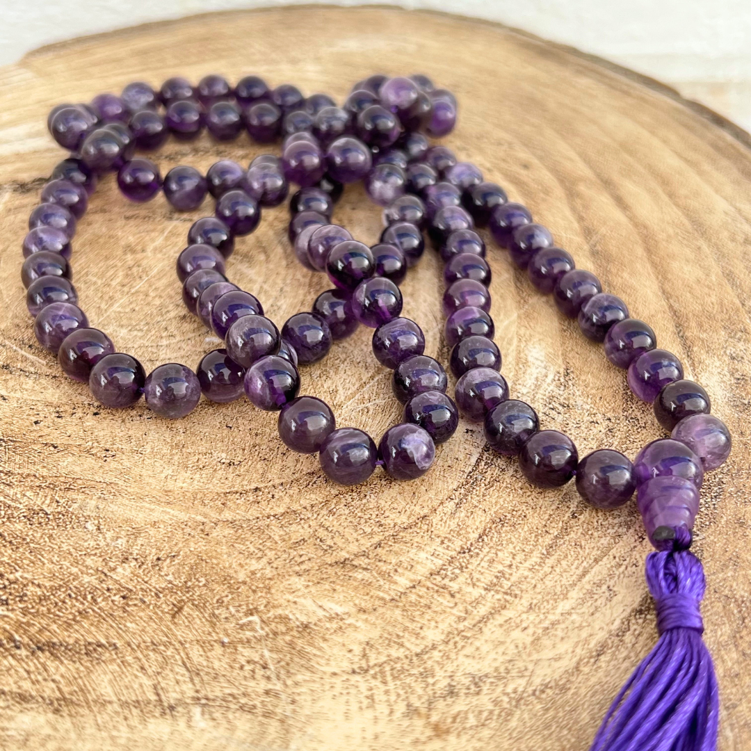 Japamala Ametista – Cristal de Proteção, Espiritualidade e Cura.