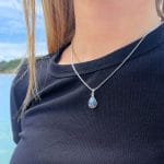 Pendente Labradorite - Lágrima Prata