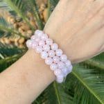 Pulseira Quartzo Rosa - 8mm