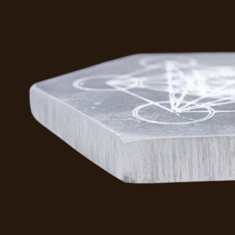 BASE SELENITE HEXAGONAL METATRON