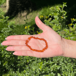 Pulseira Âmbar do Báltico Bebé - Cor conhaque