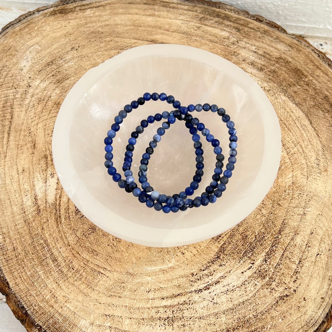 Pulseira Sodalite 4mm disponivel na Sol Lua Milfontes