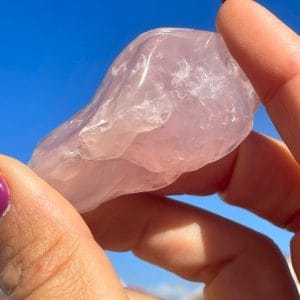 Cristal Quartzo Rosa para Amor e Harmonia