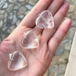 Pendente Quartzo Cristal - Coração