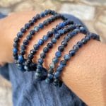 Pulseira Cianite Azul Facetada - 4mm