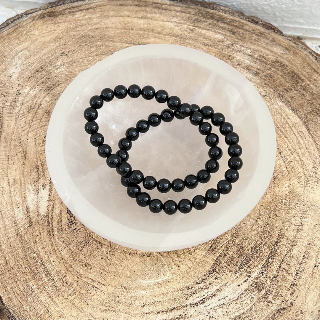 Pulseira Obsidiana 8mm disponivel na Sol Lua Milfontes