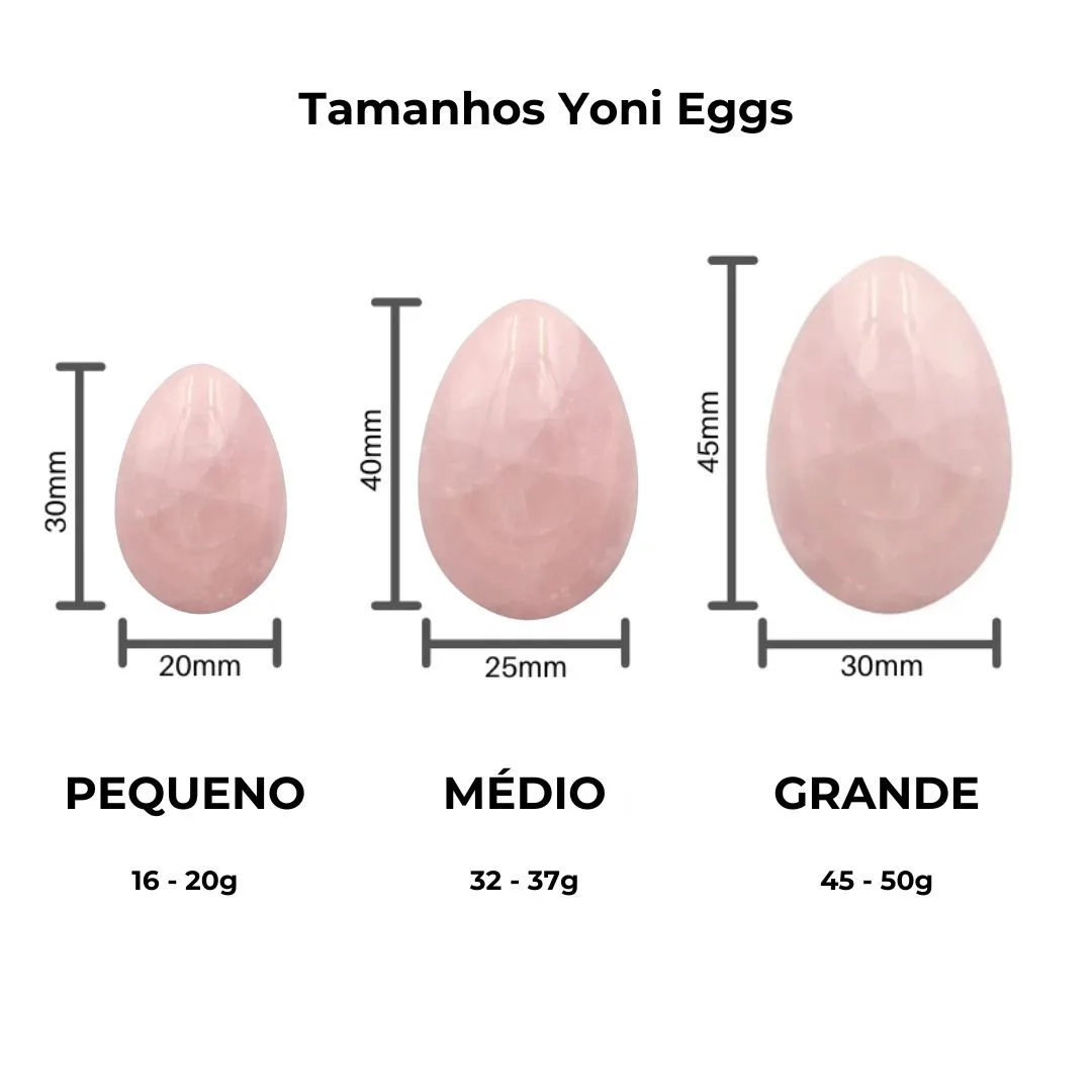 Tamanhos dos Yoni Eggs