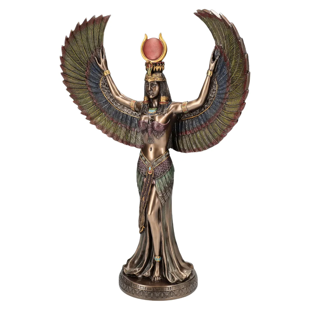 Estátua espiritual de Ísis ligada à cura e renovação energética