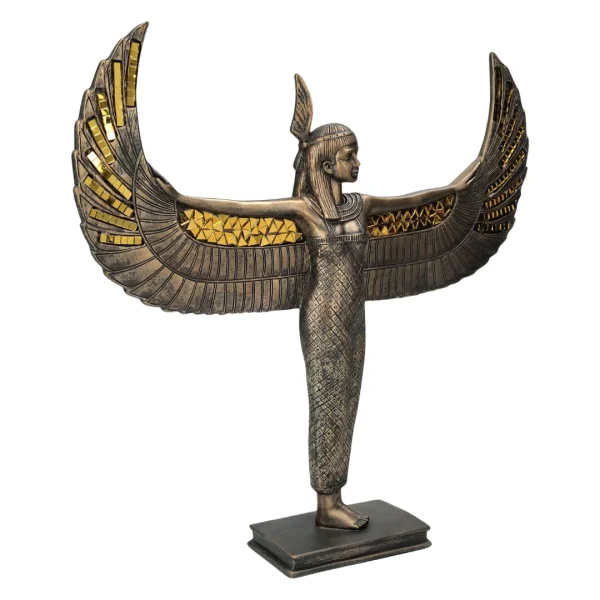 Estátua da deusa Maat decorativa para altar espiritual e proteção