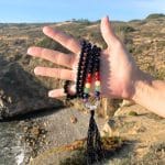 Japamala Obsidiana 7 Chakras - 8mm