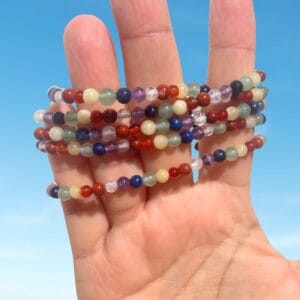 Pulseira de pedras naturais