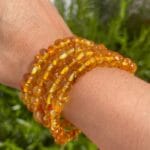 Pulseira Âmbar do Báltico - Cor Mel