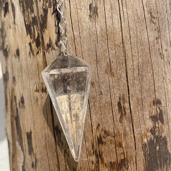Pêndulo Quartzo Cristal, Ideal para respostas intuitivas e equilíbrio energético