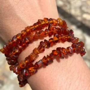 Pulseira âmbar verdadeira