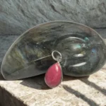 Pendente Thulite - Lágrima Prata