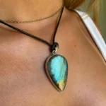Pendente Gota Labradorite - Prata