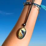 Pendente Oval Labradorite - Prata
