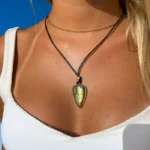 Pendente Labradorite Formato Gota - Prata