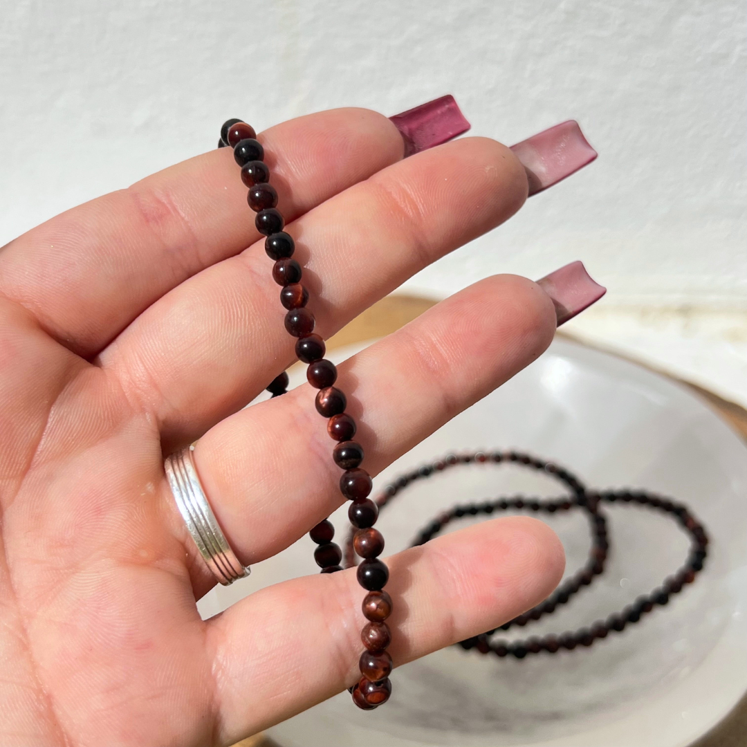 Pulseira Olho de Boi 4mm disponivel na Sol Lua Milfontes