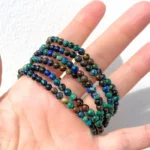 Pulseira Azurite com Malaquite - 4mm