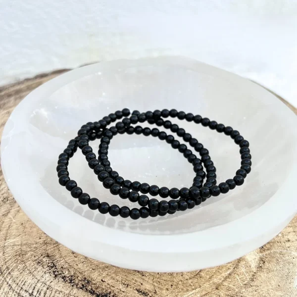 Pulseira Obsidiana 4mm para Protecção e Revelação