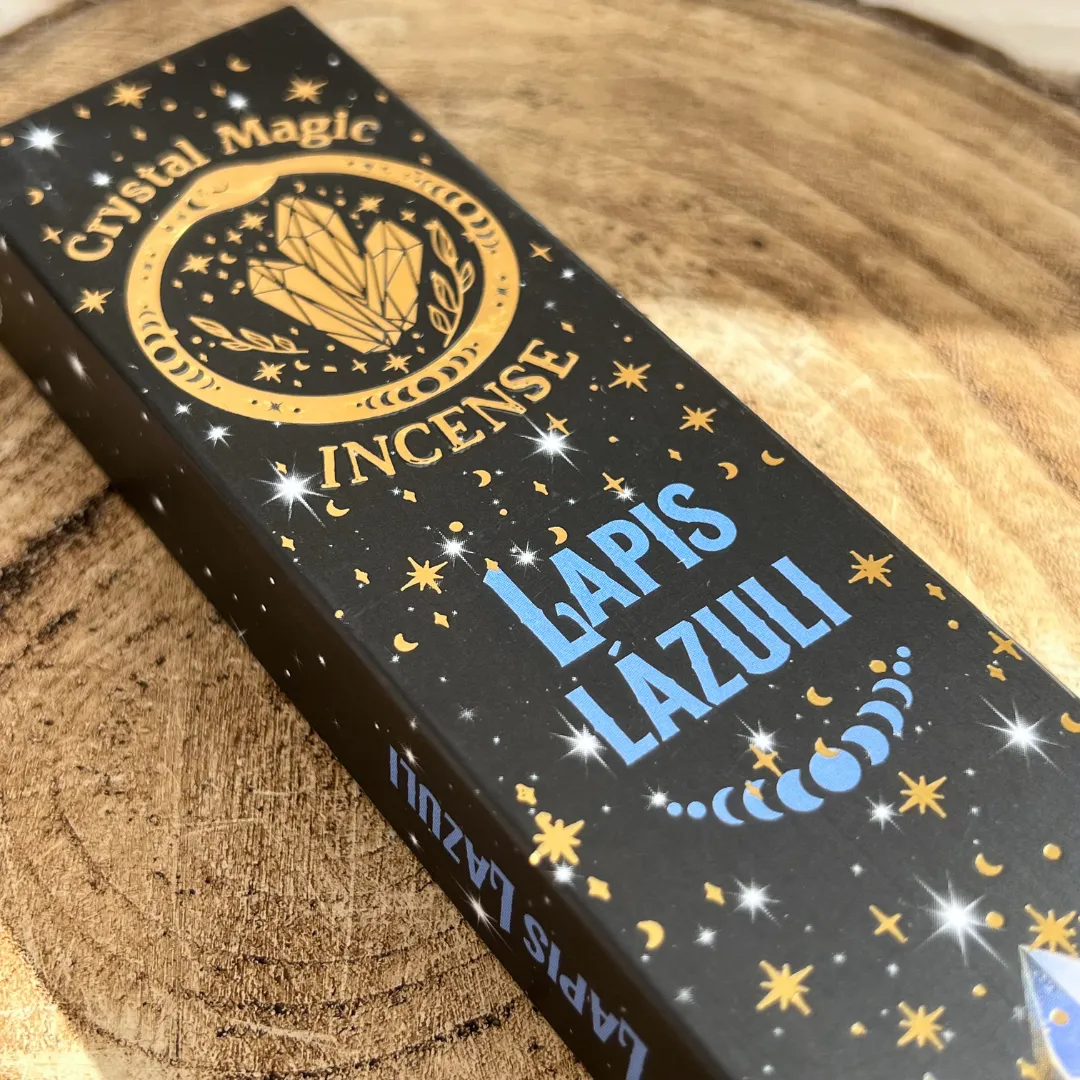 Incenso Lápis Lazúli com cristais 100% naturais