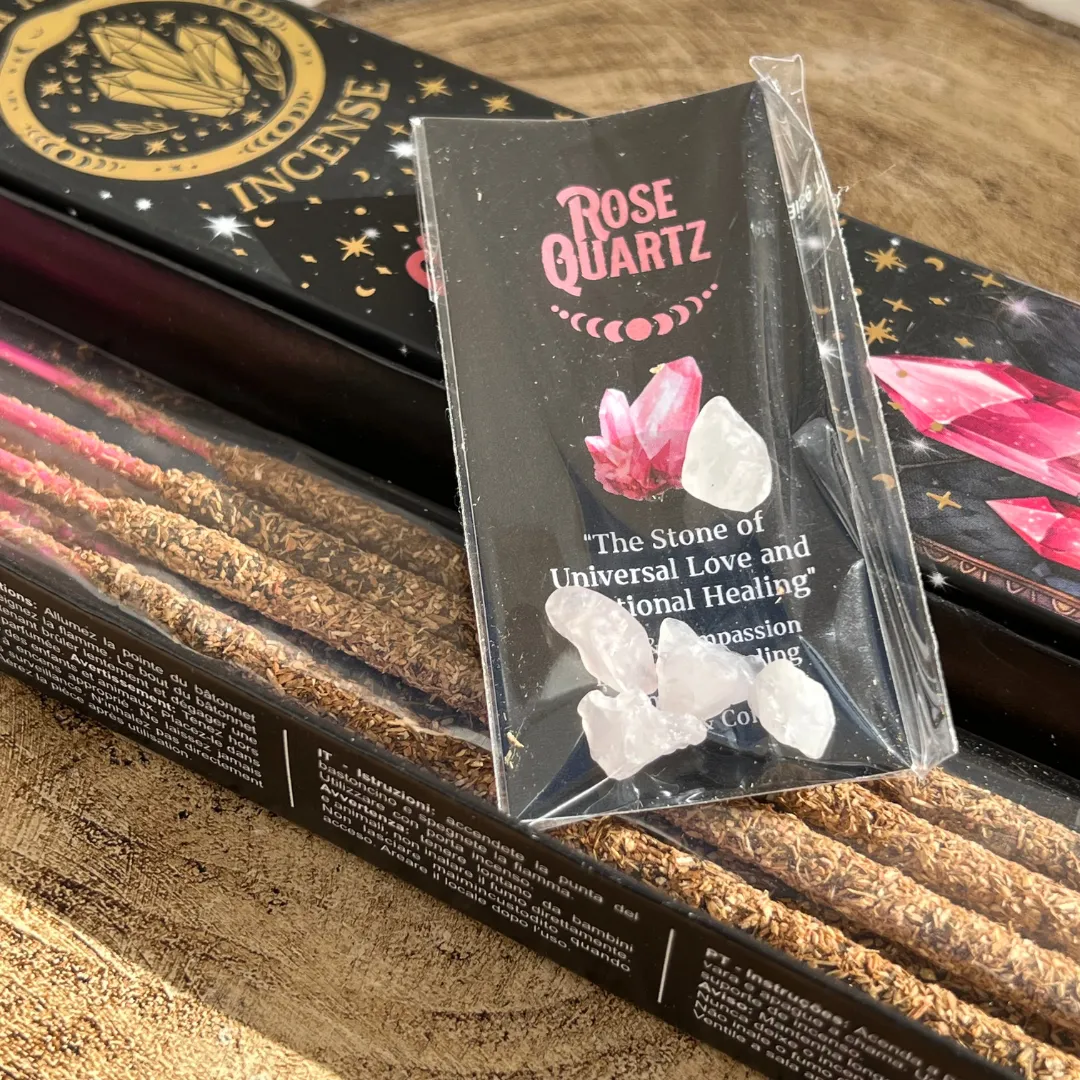 Incenso Quartzo Rosa disponivel na loja online e na loja fisica