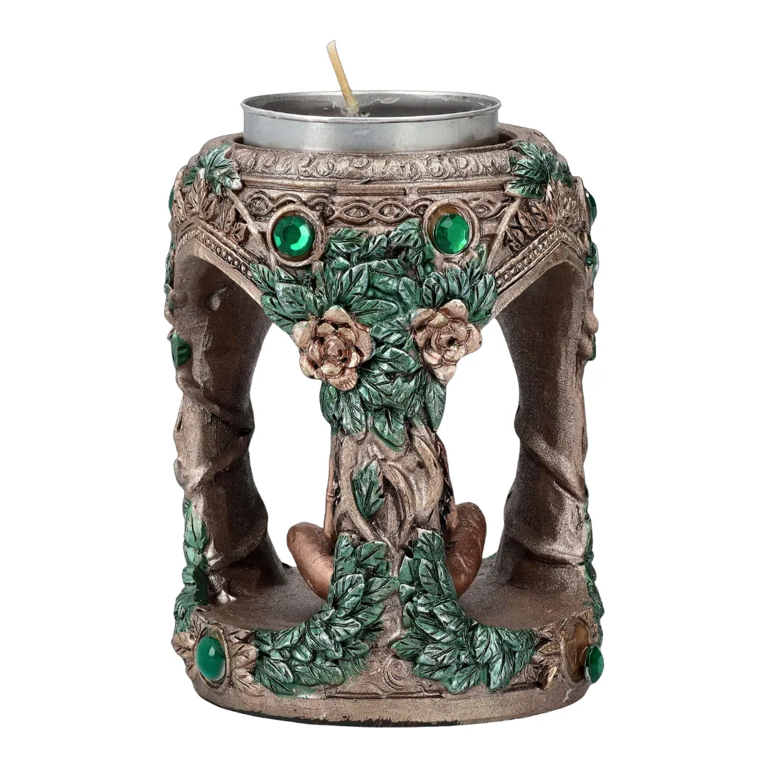Porta-Velas Deusa Gaia , coleção Veronese Studio