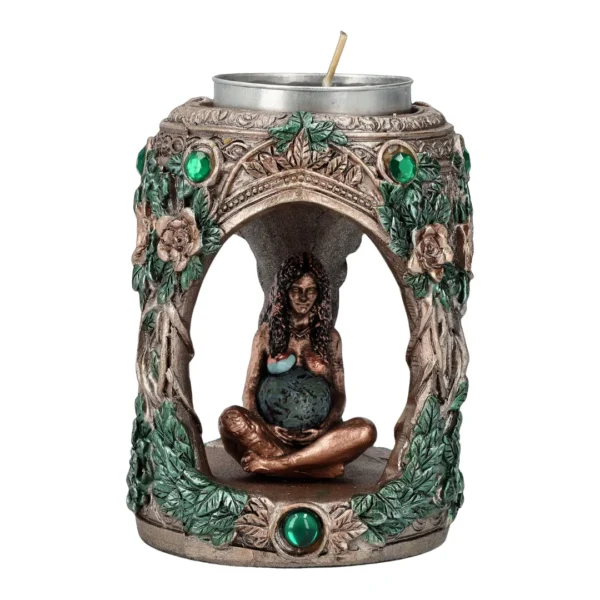 Porta-Velas Deusa Gaia disponivel na Sol Lua Milfontes