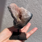 Geode Ametista Rosa c/ Suporte