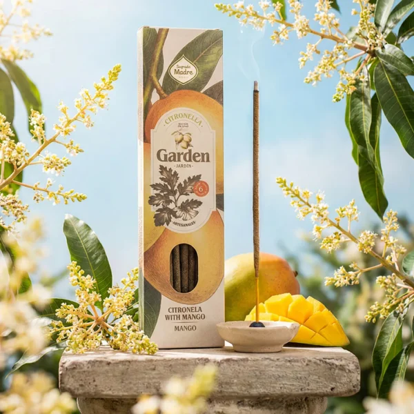 Incenso Garden com aroma Citronela e Manga