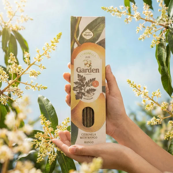 Incenso Garden Citronela e Manga disponivel na Sol Lua Milfontes