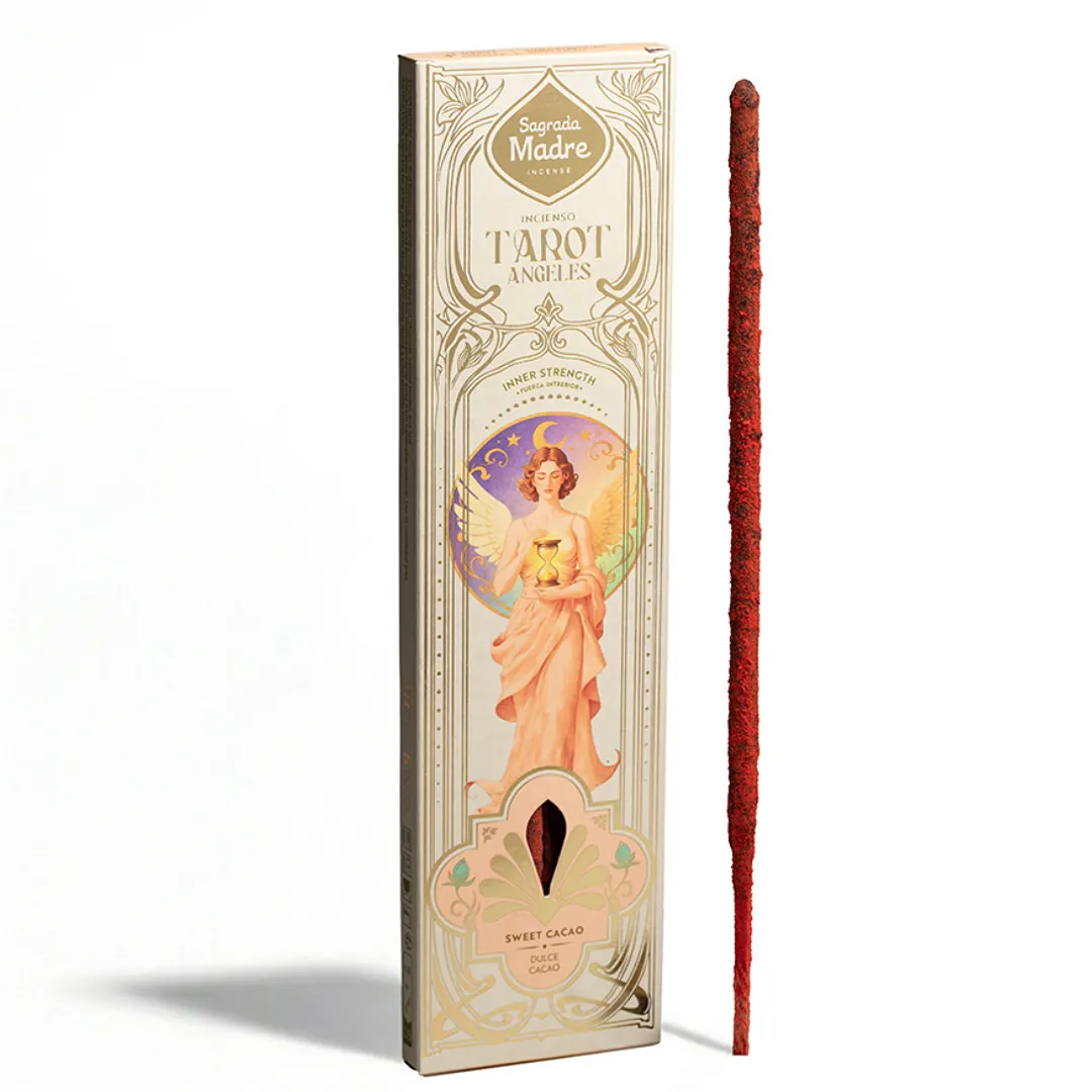 Incenso Tarot dos Anjos Força Interior de Cacau Doce