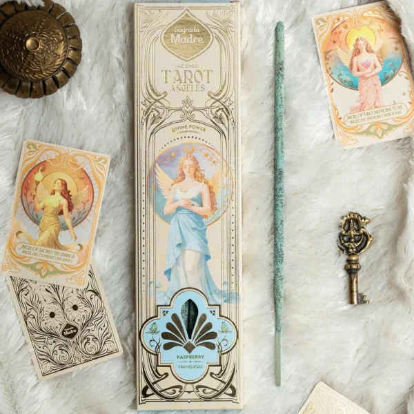 Incenso Tarot dos Anjos Poder Divino com aroma de Framboesas