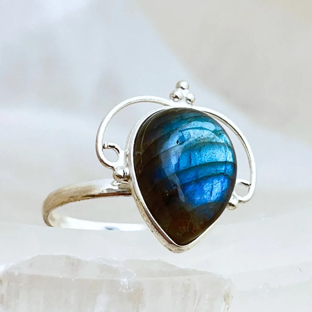 Compre Anel Labradorite na Sol Lua Milfontes