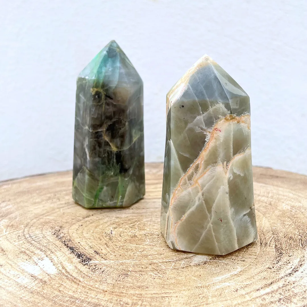 Gerador Pedra Da Lua Verde , cristal de amor e abundância