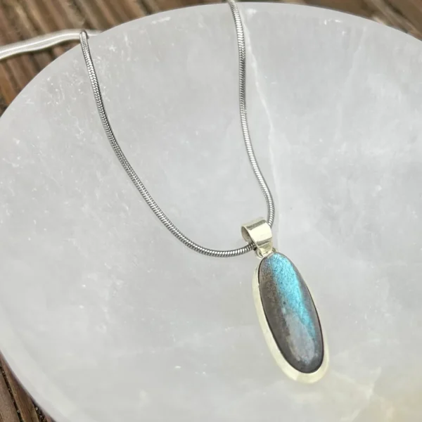Pendente Labradorite Oval 100% natural