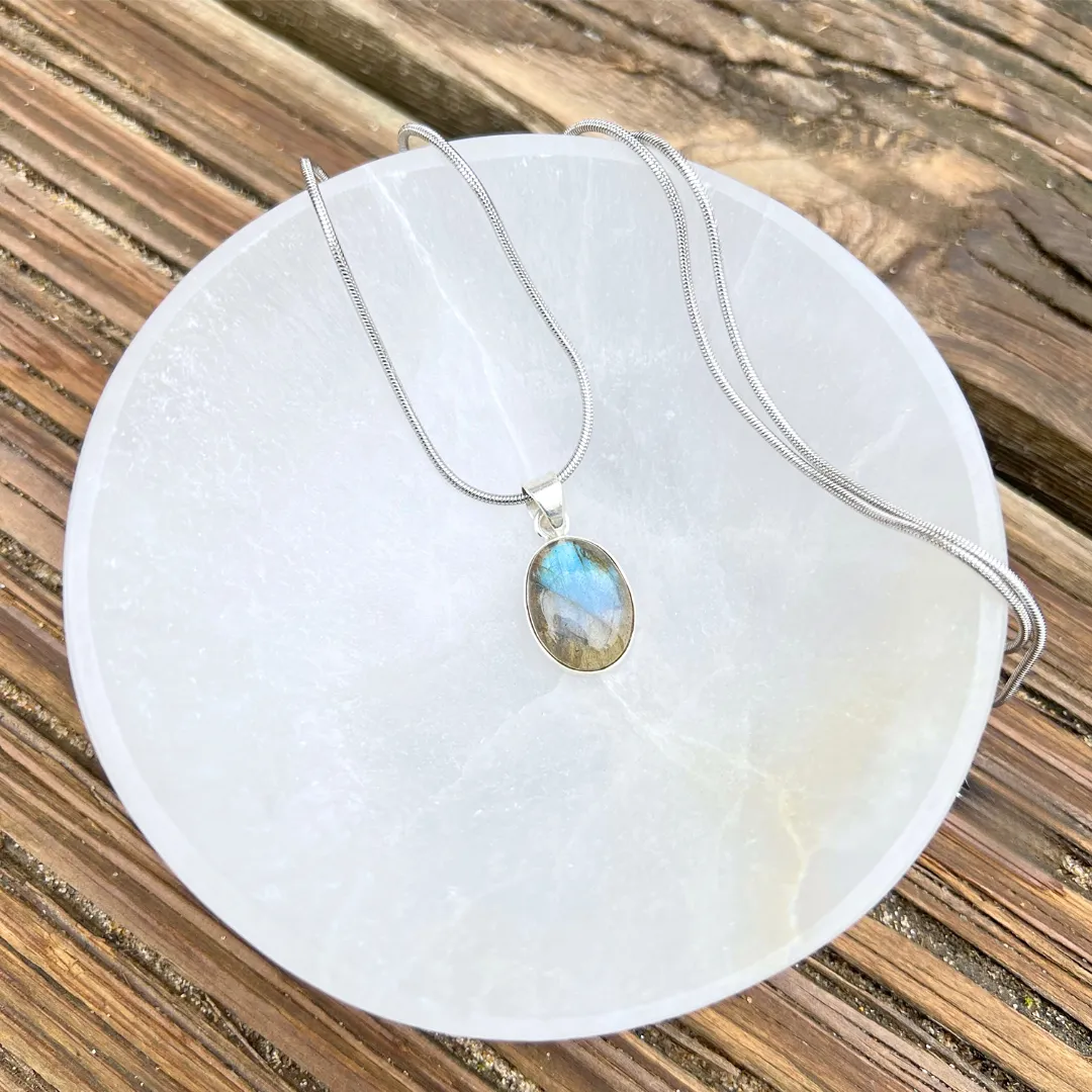Pendente Labradorite Redondo 100% natural