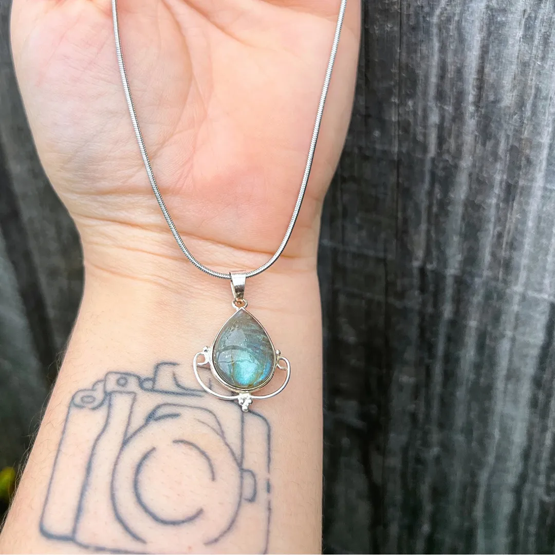 Pendente Labradorite 100% natural