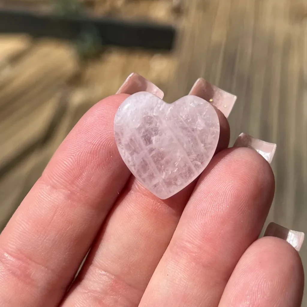 Coração Quartzo Rosa em Vila Nova de Milfontes