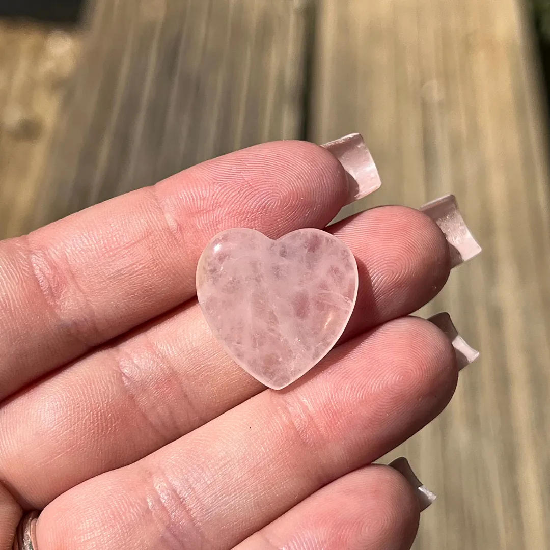 Coração Quartzo Rosa, pedra do amor