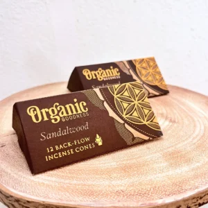 Incenso Cone Backflow Organic Sândalo para defumação de espaços