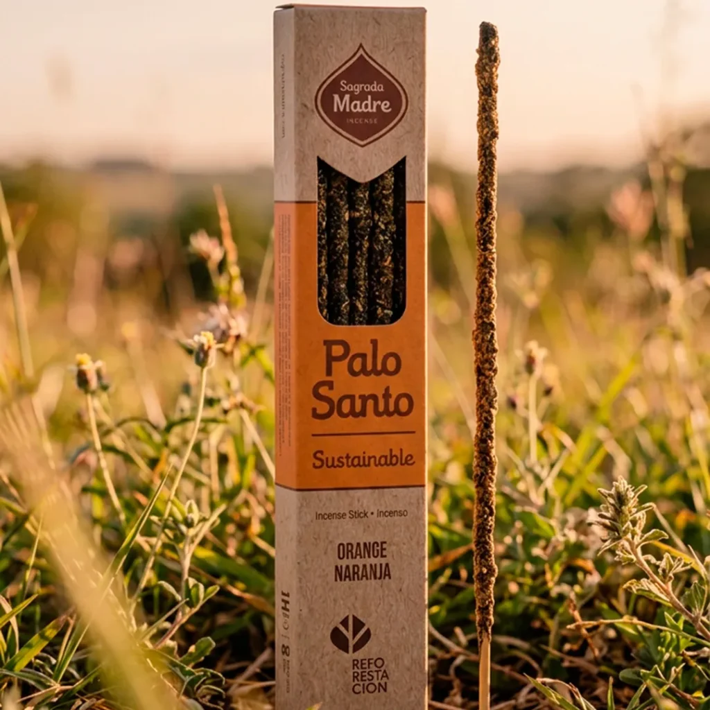 Incenso Pau Santo e Laranja Sagrada Madre disponivel na Sol Lua Milfontes