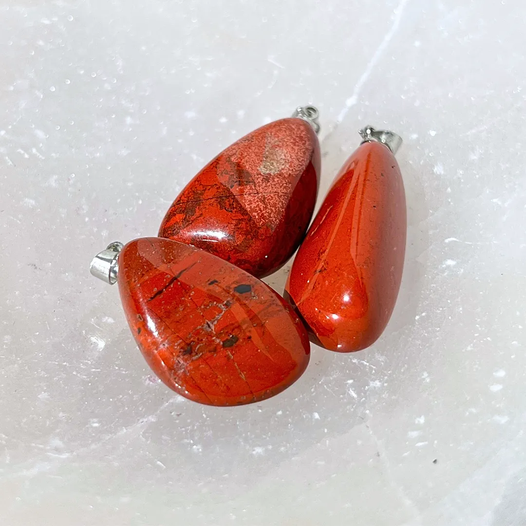 Compre Pendente Jaspe Vermelho na Sol Lua Milfontes