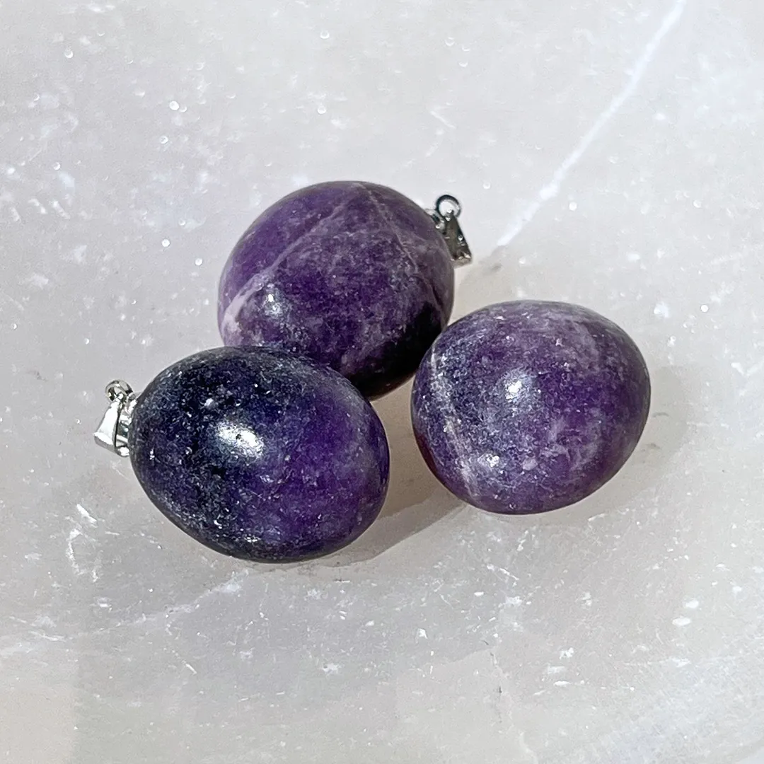 Pendente Lepidolite, cristal 100% natural