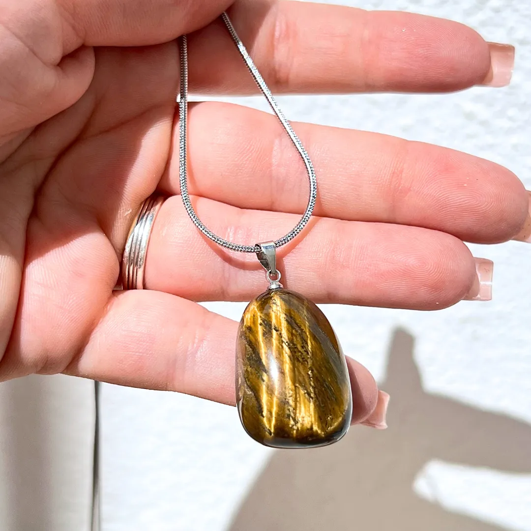 Compre Pendente Olho de Tigre na Sol Lua Milfontes
