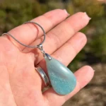 Pendente Amazonite - Lágrima Plano