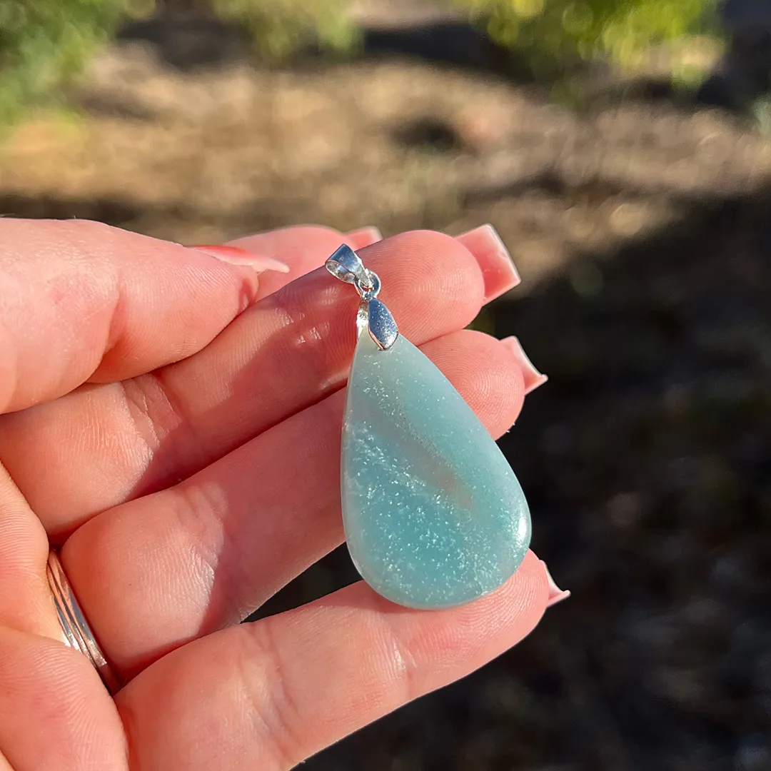 Compre Pendente Amazonite Lágrima na Sol Lua Milfontes